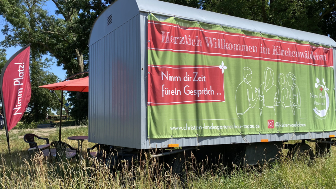 Nicol Speer Kirchenwaldchen Hirtenwagen 1a